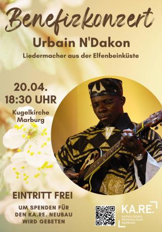 Urbain N’Dakon zu Gast in der Kugelkirche 